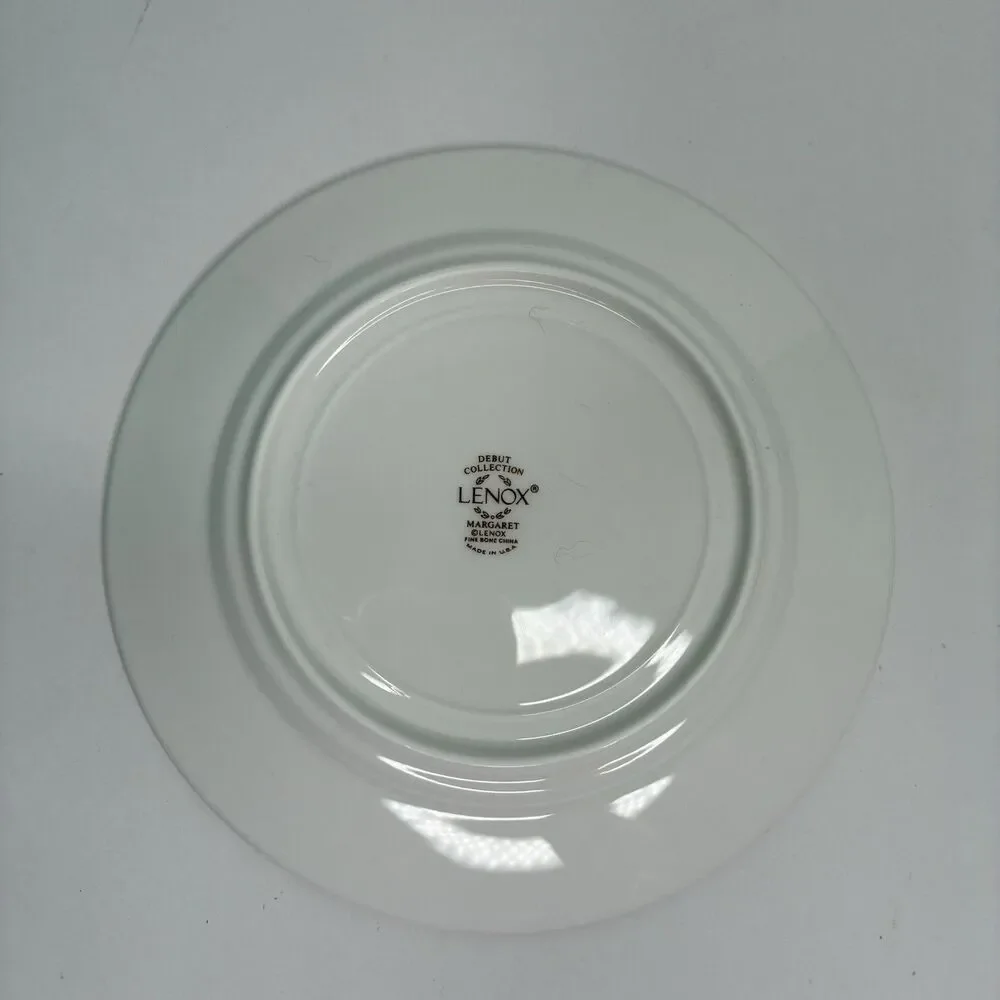 Lenox Debut Collection Margaret Bread Dessert Plates Bone China USA Set Of 4